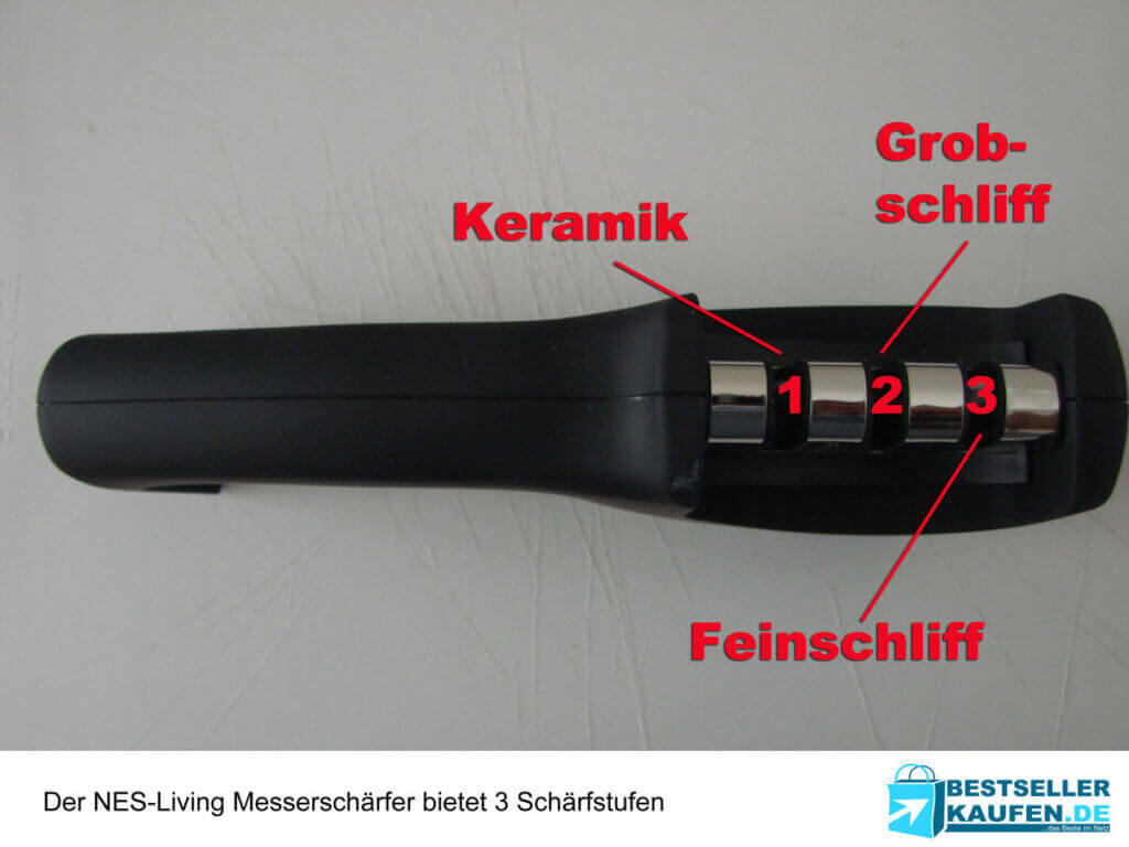 Im Test Messerschärfer mit 3 Schärfstufen