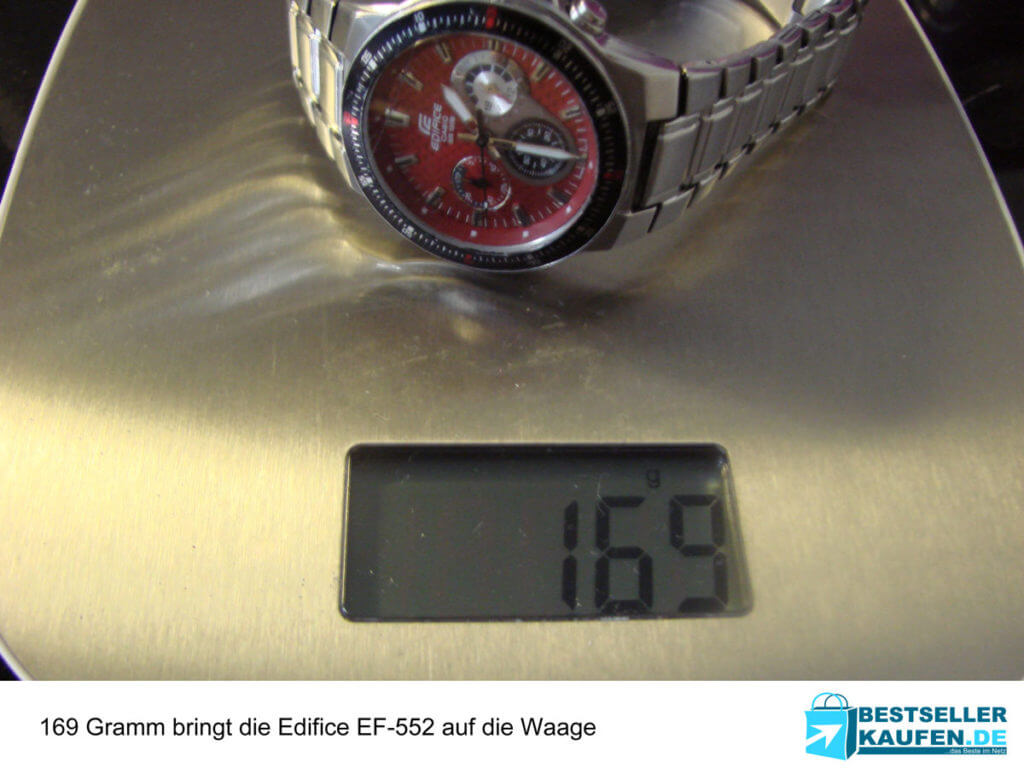 Gewicht im Test Casio Edifice