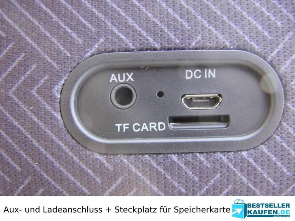 Anschluss Bluettothlautsprecher Test