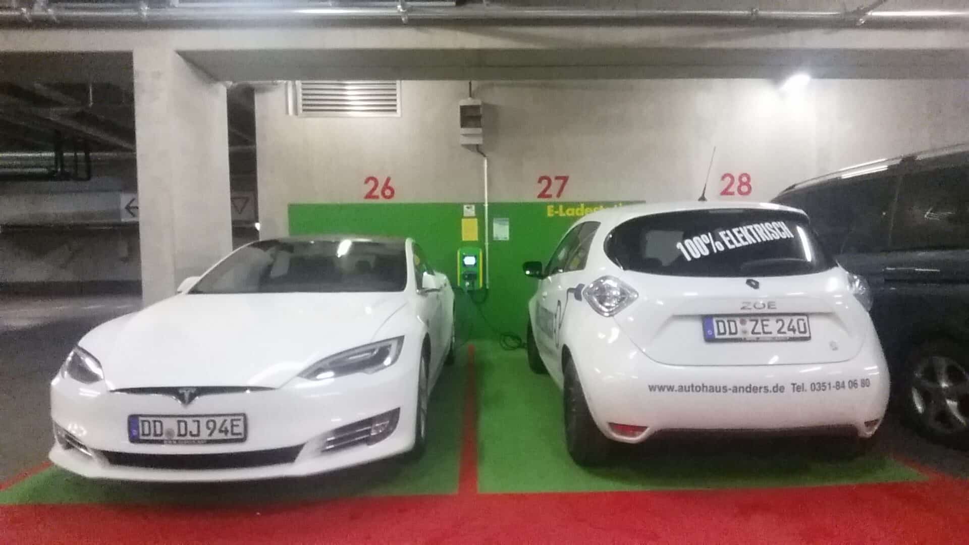 Renault Zoe aufladen